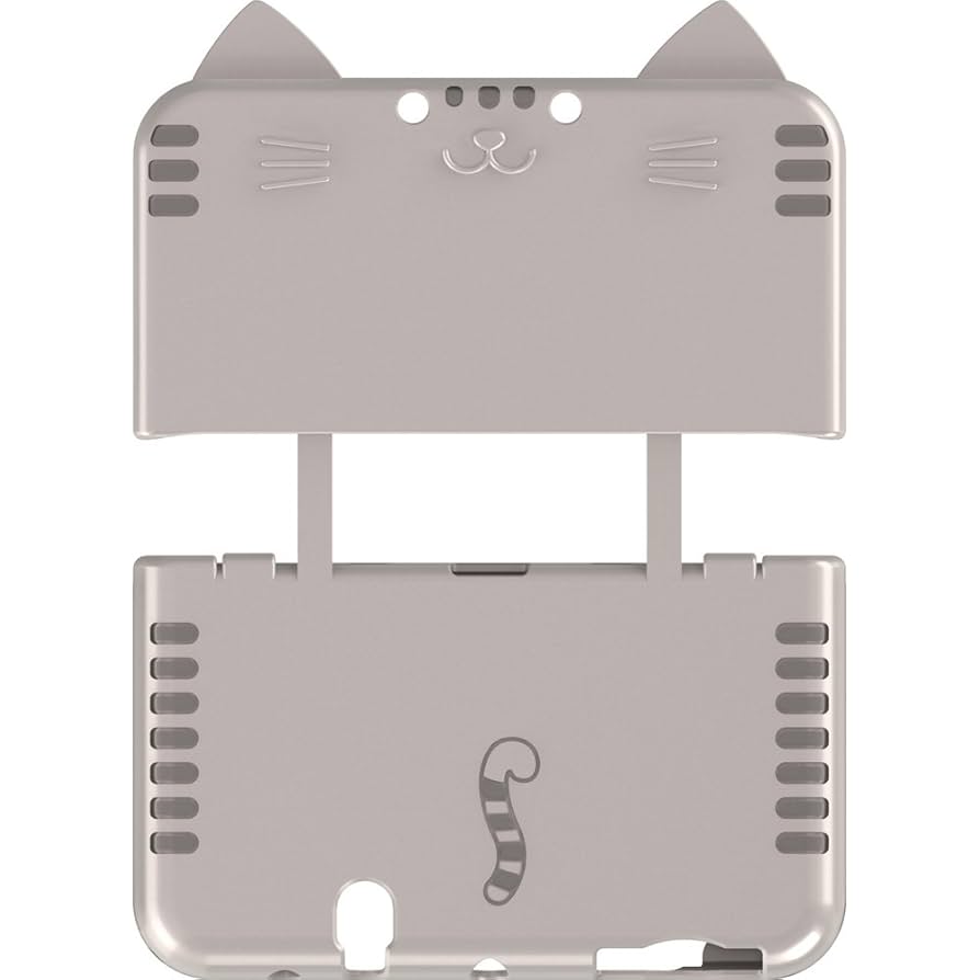 希少　CYBER New3DSLL 　シリコンカバー ねこにゃん　DX　さば 希少 CYBER New3DSLL シリコンカバー ねこにゃん DX さば CYBER